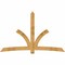 Ekena Millwork Davenport Rough Sawn Timber Gable Bracket, Western Red Cedar, 108"W x 68"H x 4"D x 6"F, 15/12 Pitch GBW108X68X0406DAV00RWR - alternate 1